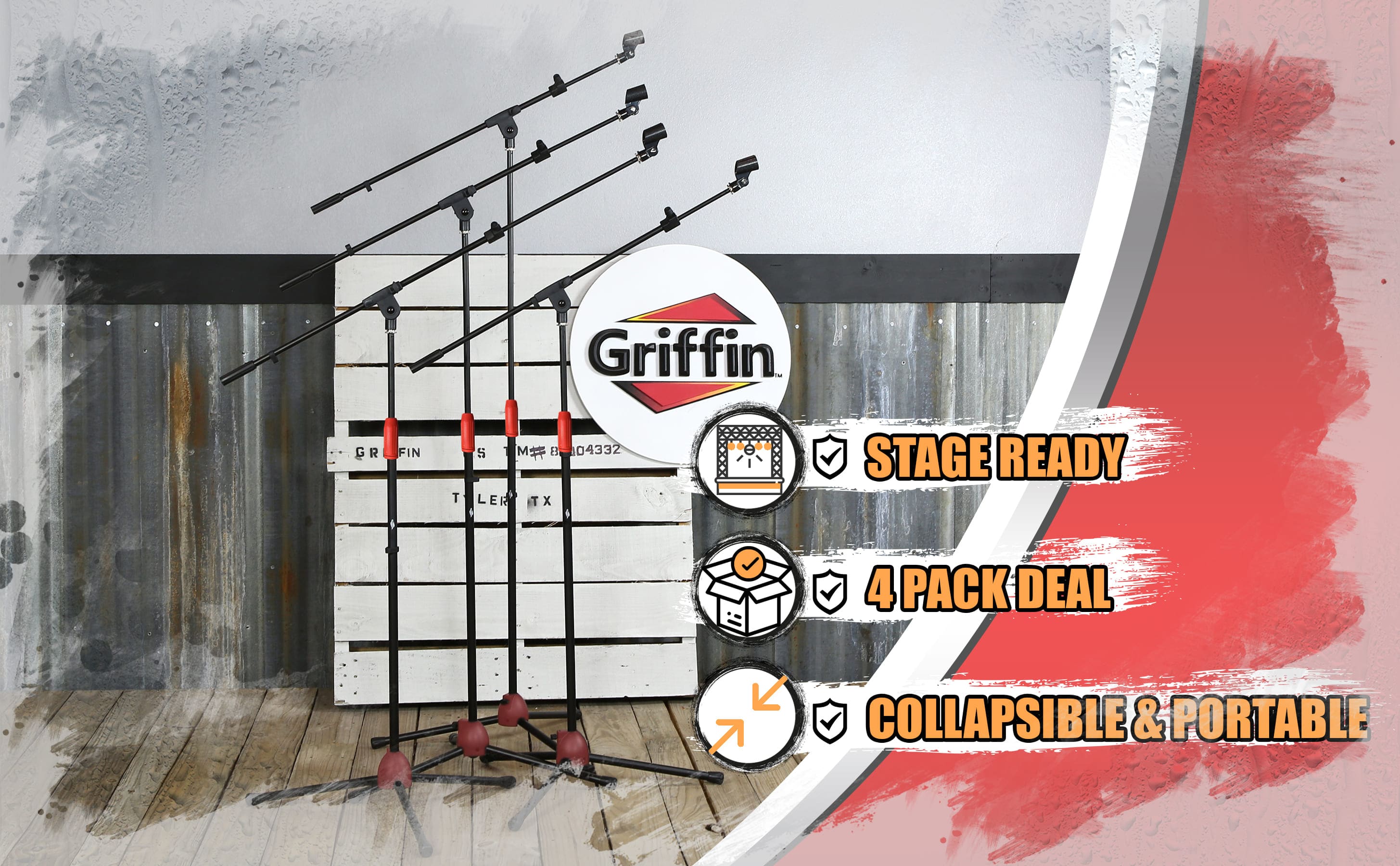 Microphone Stand Packs | Mic Boom Stands - GeekStands.com